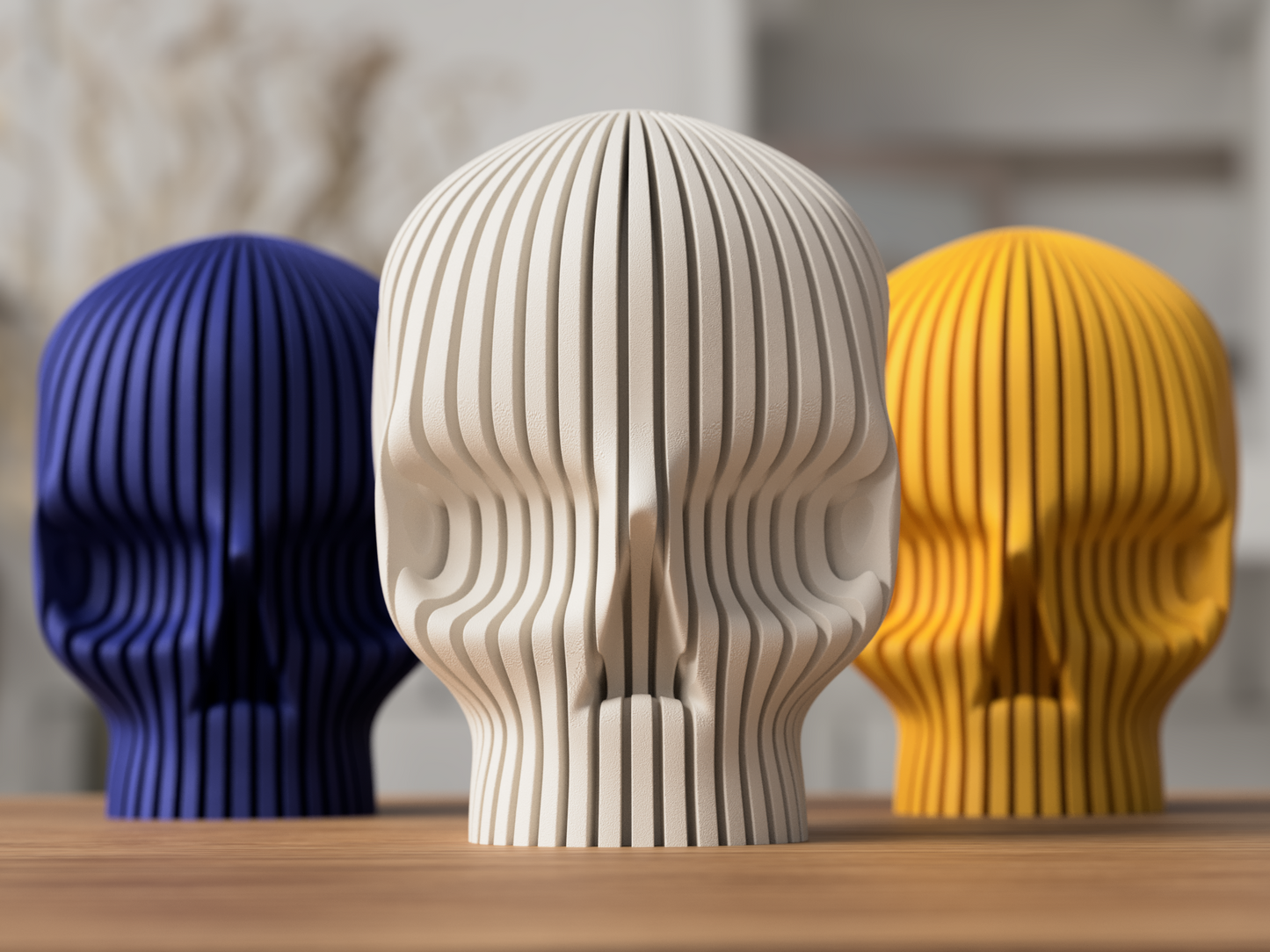 Skull Light“ – 3D-Dekoschädel mit Struktur & Leuchteffekt