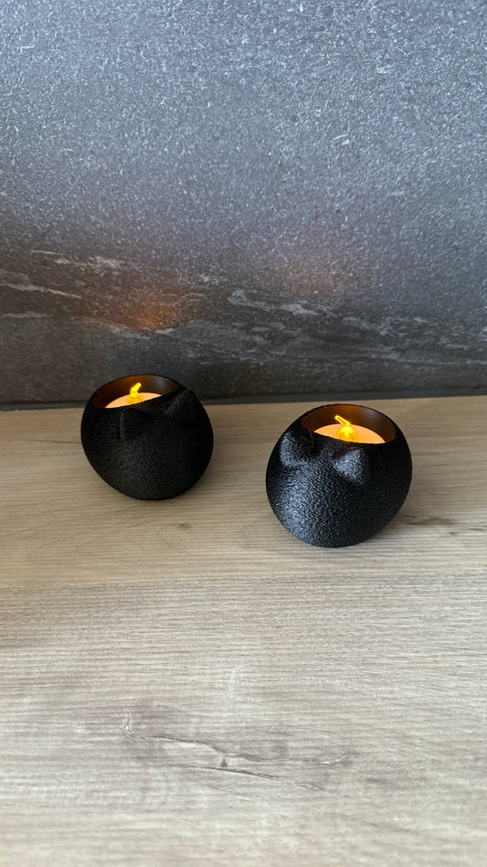 Teelichthalter Katzen