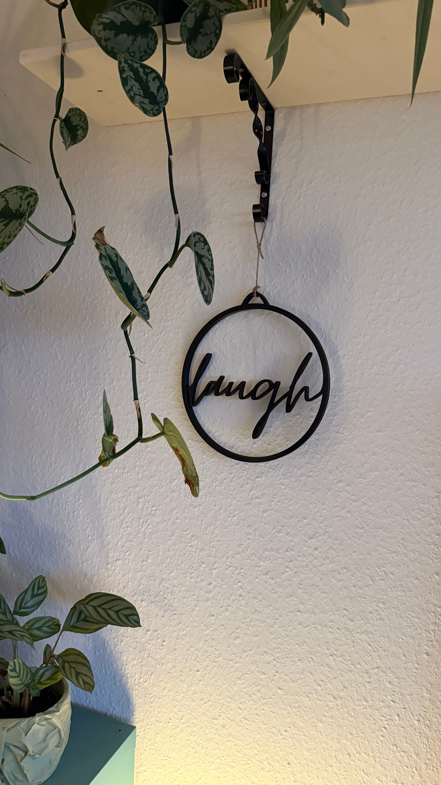 Dekoschilder „Live Laugh Love“