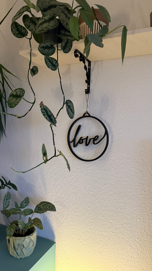 Dekoschilder „Live Laugh Love“