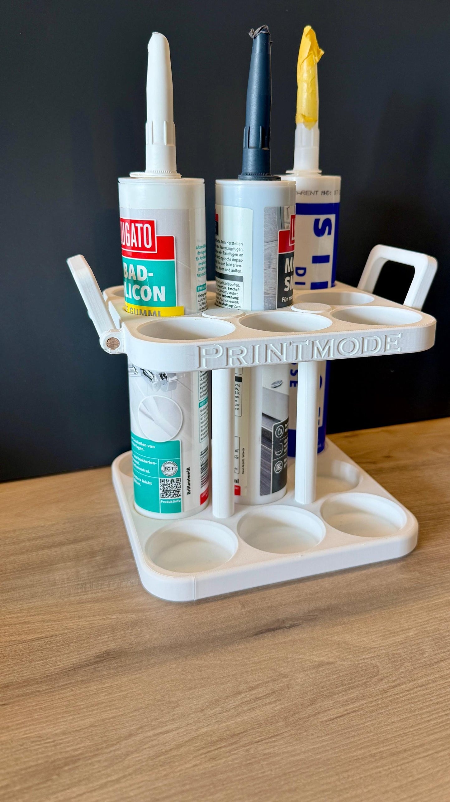 Silikonständer zur aufrechten Lagerung 9 Tuben- mit Griffen