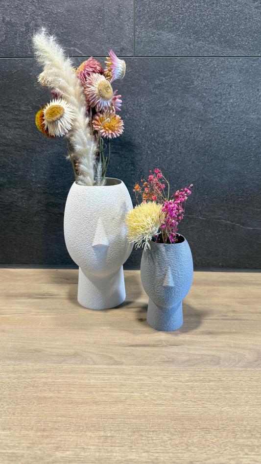 Gesichtsvase „Mono“ – Minimalistische Designvase im Skulptur-Look