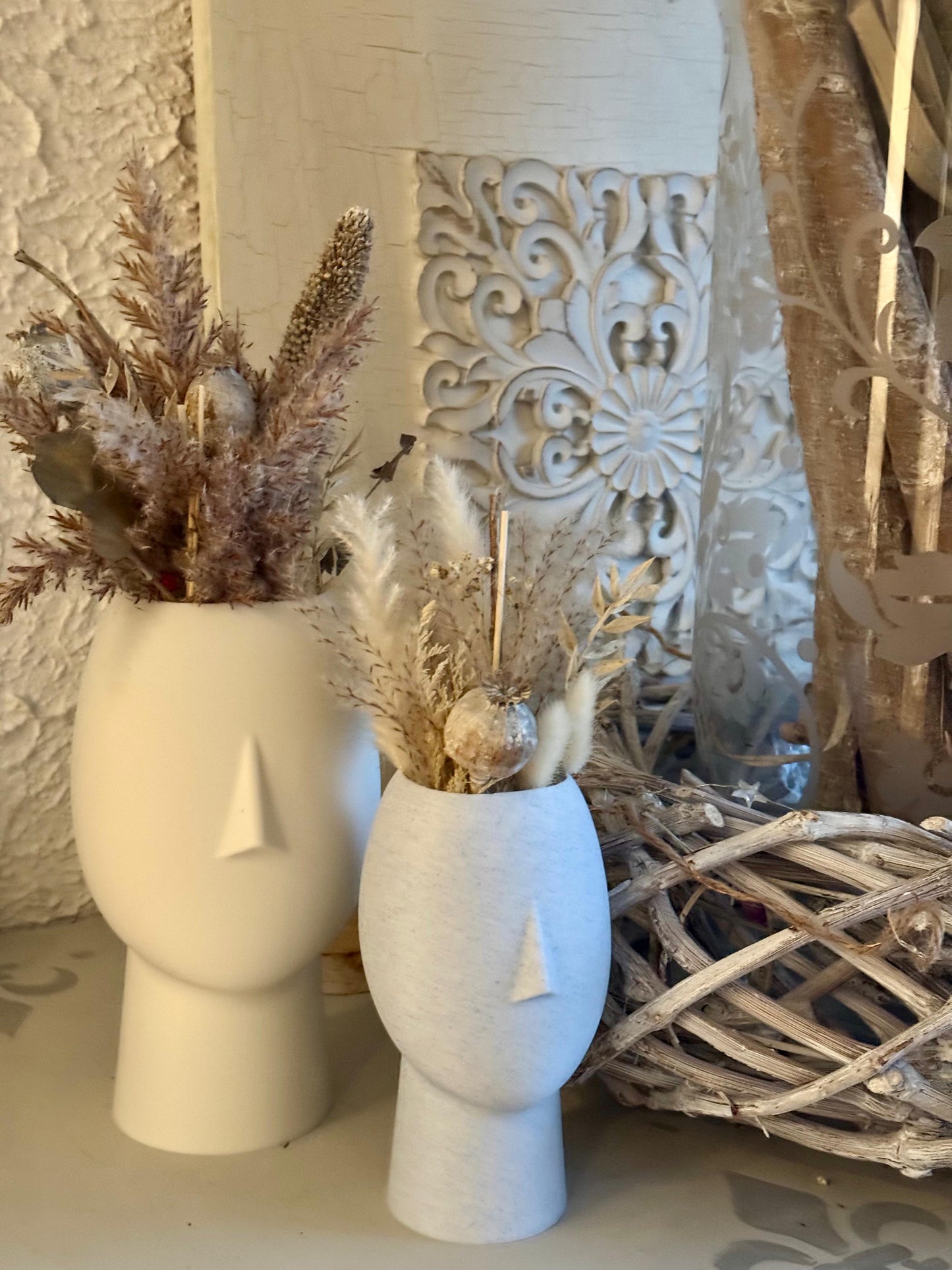 Gesichtsvase „Mono“ – Minimalistische Designvase im Skulptur-Look