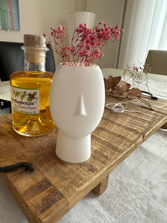 Gesichtsvase „Mono“ – Minimalistische Designvase im Skulptur-Look