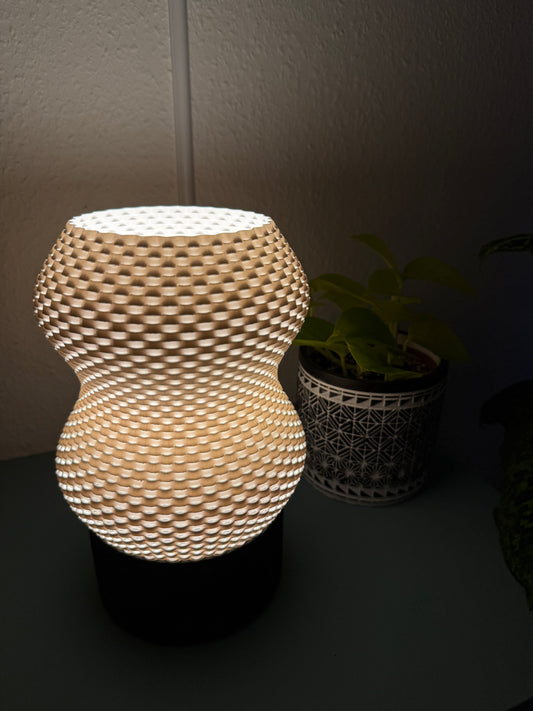 Tischlampe Korbgeflecht