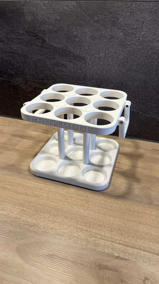 Silikonständer zur aufrechten Lagerung 9 Tuben- mit Griffen