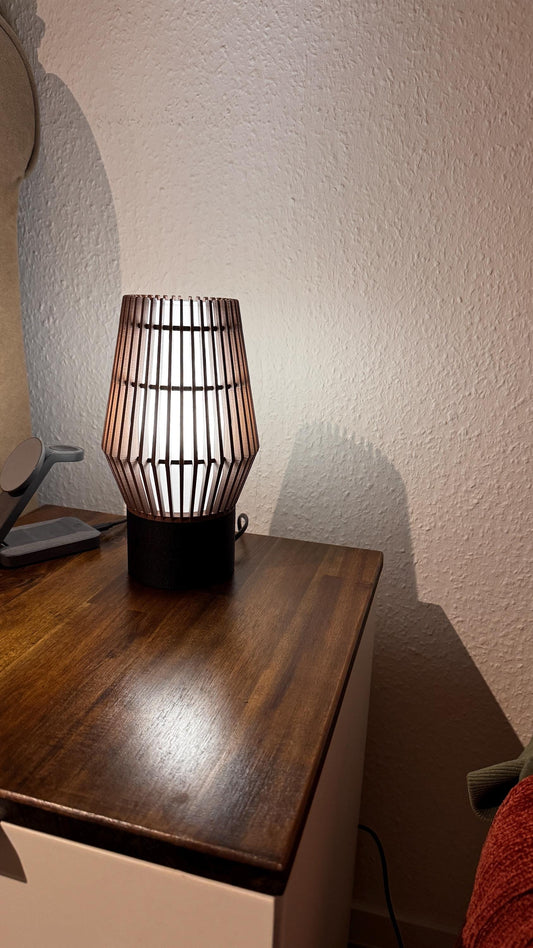 LUMEN Compact Design Tischlampe | Lamellen | 3D-Druck