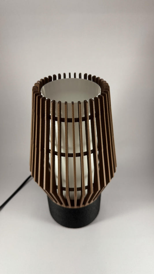 LUMEN Compact Design Tischlampe | Lamellen | 3D-Druck